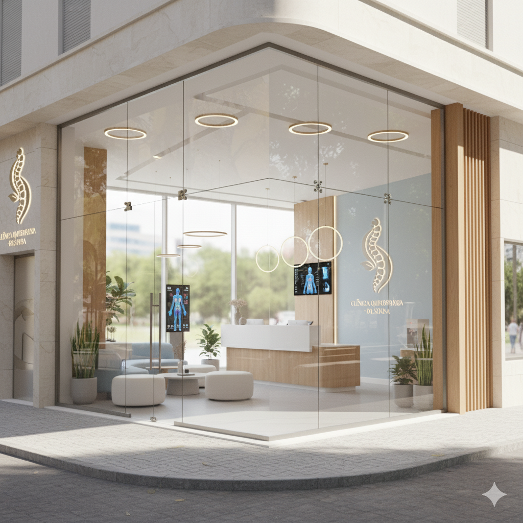 Imagem da recepção da nossa clínica de quiropraxia